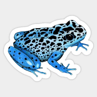 Blue Frog Sticker